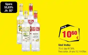 Calle Stoli vodka erbjuda