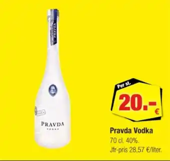 Calle Pravda vodka erbjuda