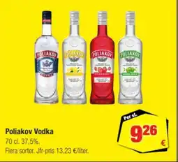 Calle Poliakov vodka erbjuda