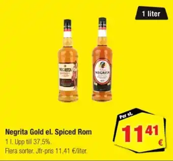 Calle Negrita gold el. spiced rom erbjuda