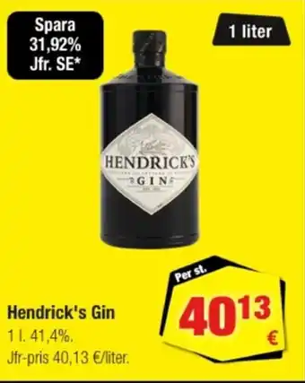 Calle HENDRICK'S Gin erbjuda