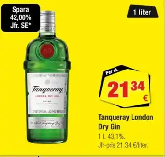 Calle TANQUERAY London dry gin erbjuda