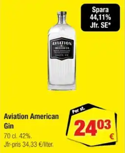 Calle Aviation american gin erbjuda