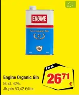 Calle Engine organic gin erbjuda