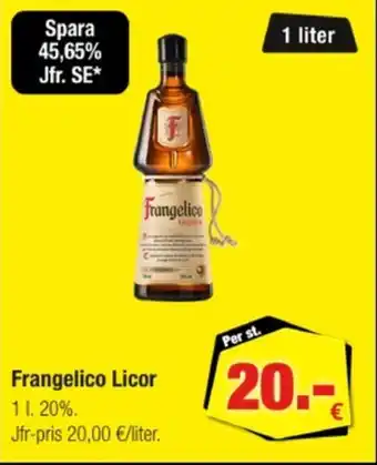 Calle Frangelico licor erbjuda