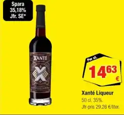 Calle Xanté liqueur erbjuda