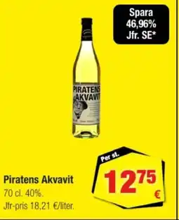 Calle Piratens akvavit erbjuda