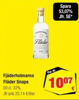 Calle Fjäderholmarna fläder snaps erbjuda