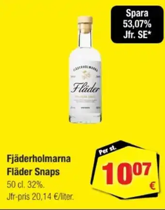 Calle Fjäderholmarna fläder snaps erbjuda