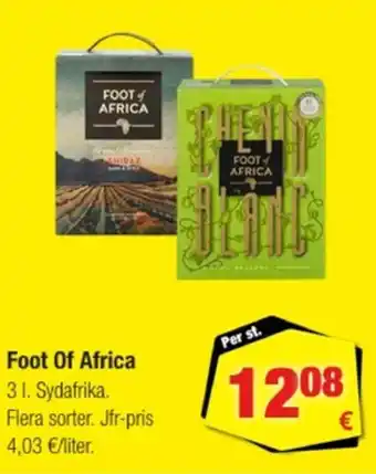 Calle Foot of africa erbjuda