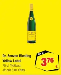 Calle DR. ZENZEN Riesling yellow label erbjuda