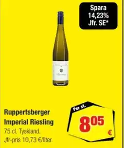 Calle Ruppertsberger imperial riesling erbjuda