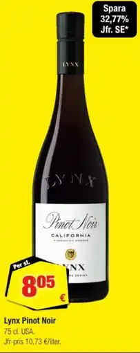 Calle LYNX Pinot noir erbjuda