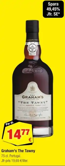 Calle Graham's the tawny erbjuda