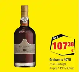 Calle Graham's 40yo erbjuda