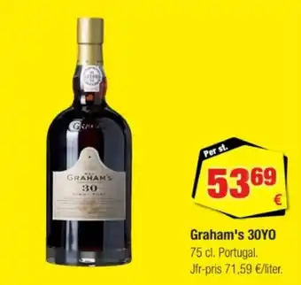 Calle Graham's 30yo erbjuda