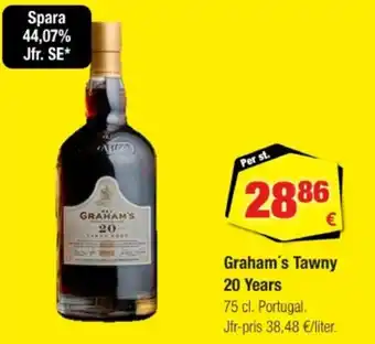 Calle Graham's tawny 20 years erbjuda