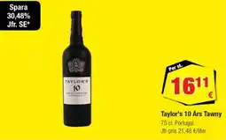 Calle Taylor's 10 års tawny erbjuda