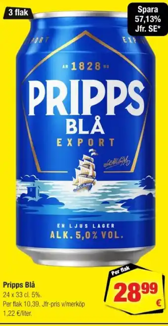 Calle PRIPPS Blå erbjuda