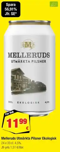 Calle MELLERUDS Utmärkta pilsner ekologisk erbjuda