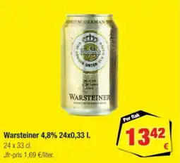 Calle Warsteiner 4,8% erbjuda