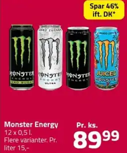 Fleggaard Monster energy erbjuda