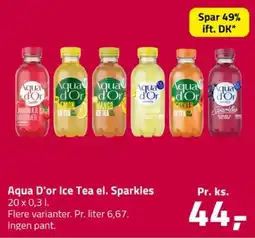 Fleggaard Aqua d'or ice tea el. sparkles erbjuda