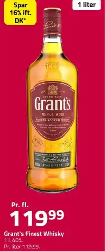 Fleggaard Grant's finest whisky erbjuda