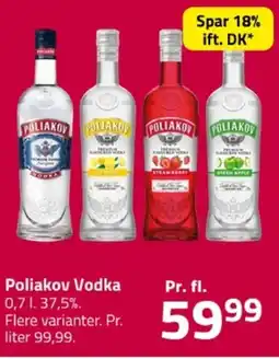 Fleggaard Poliakov vodka erbjuda