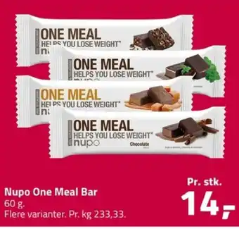 Fleggaard Nupo one meal bar erbjuda