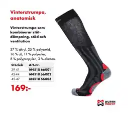 Würth Vinterstrumpa, anatomisk erbjuda