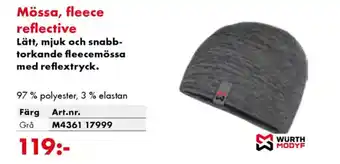 Würth Mössa, fleece reflective erbjuda