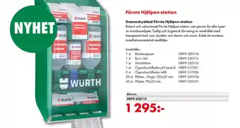 Würth Första hjälpen-station erbjuda