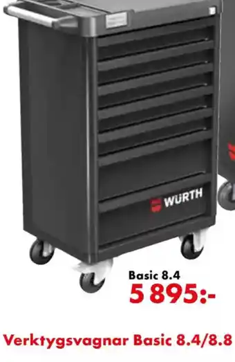 Würth Verktygsvagnar Basic 8.4/8.8 erbjuda