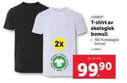 Lidl T-shirt av ekologisk bomull erbjuda