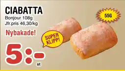 Nya Pulsen CIABATTA erbjuda