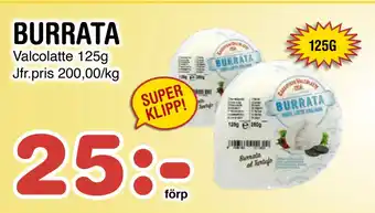 Nya Pulsen BURRATA erbjuda