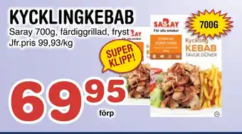 Nya Pulsen KYCKLINGKEBAB erbjuda