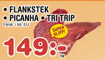 Nya Pulsen FLANKSTEK • PICANHA • TRI TRIP erbjuda