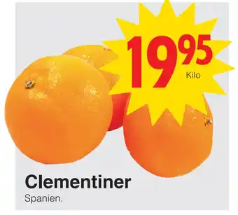 Matöppet Clementiner erbjuda