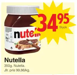 Matöppet Nutella erbjuda