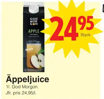 Matöppet Äppeljuice erbjuda