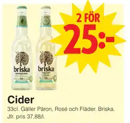 Matöppet Cider erbjuda