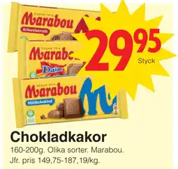 Matöppet Chokladkakor erbjuda