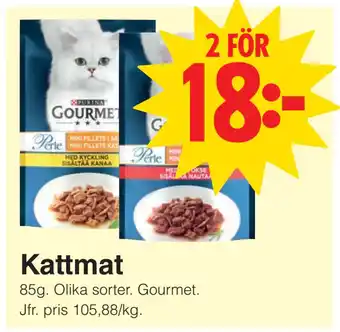 Matöppet Kattmat erbjuda