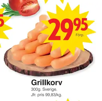 Matöppet Grillkorv erbjuda