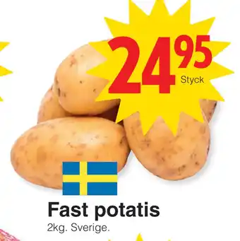 Matöppet Fast potatis erbjuda