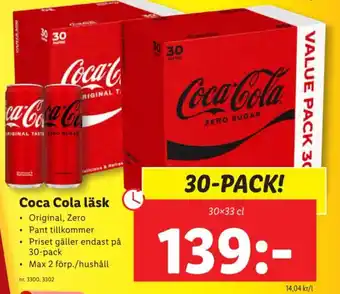 Lidl Coca Cola läsk erbjuda