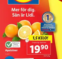 Lidl Apelsiner erbjuda