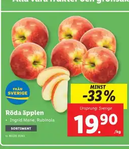 Lidl Röda äpplen erbjuda